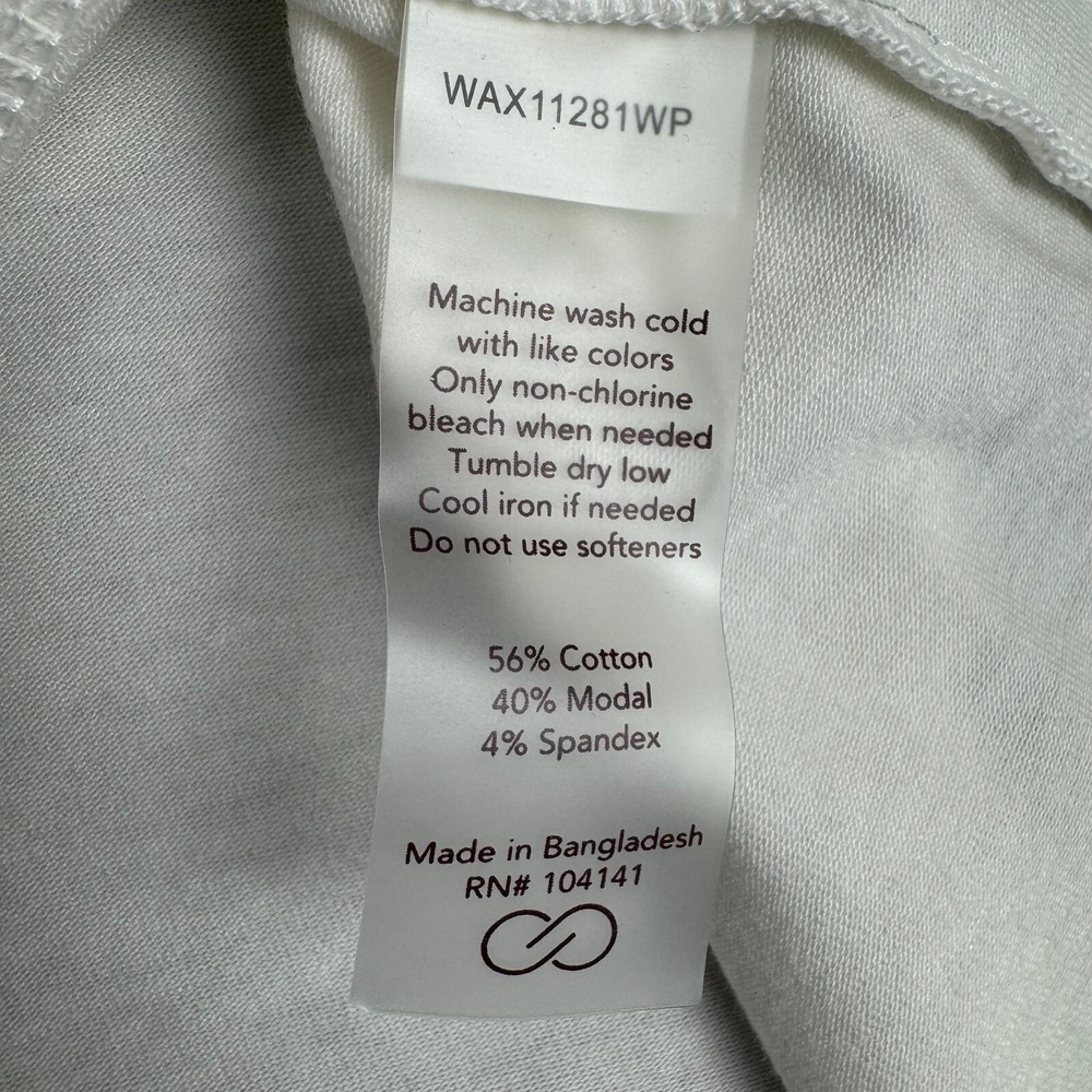 CALIA Everyday Shirttail Tank Pure White Womens Plus 1X - Picture 8 of 12